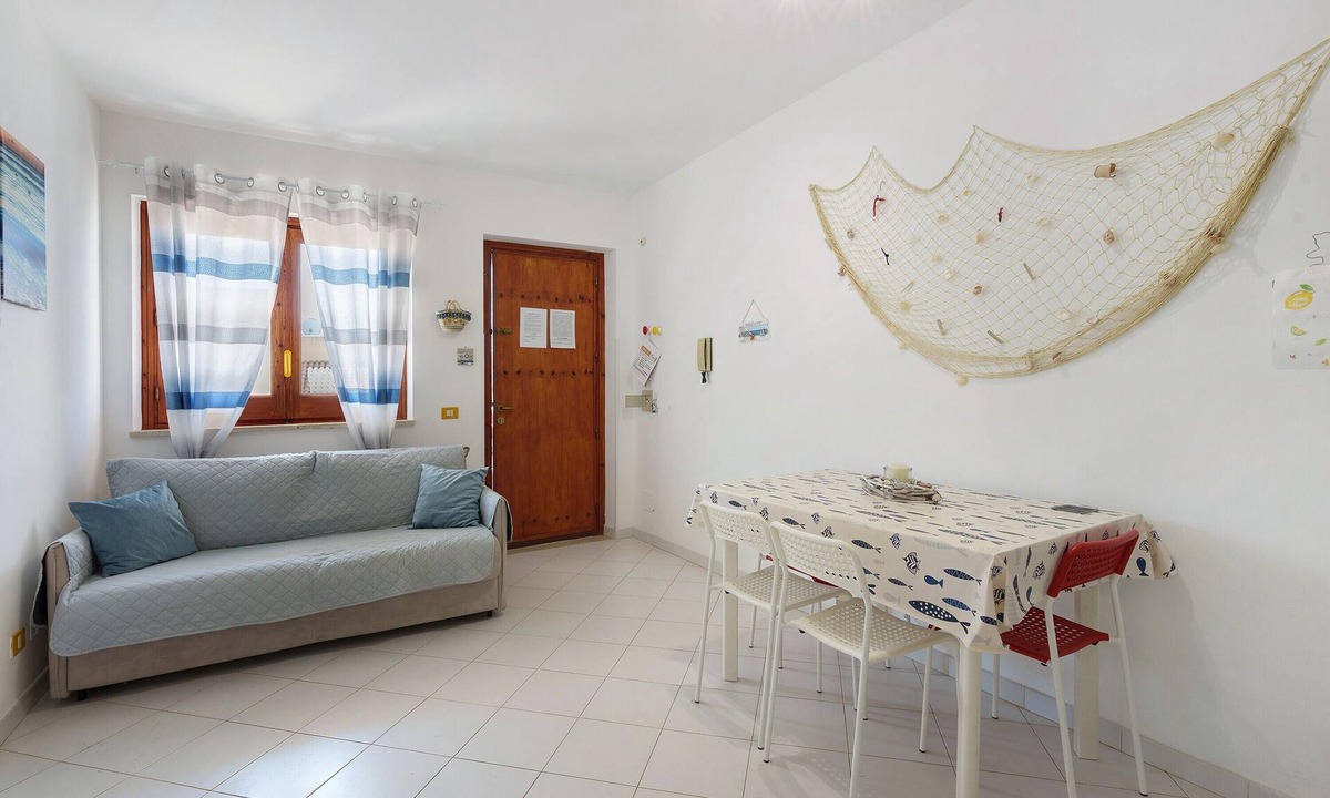 San Vito Lo Capo Apartment | Apartment 'Casa Perla Blu' with Mountain View, Wi-Fi and Air Conditioning