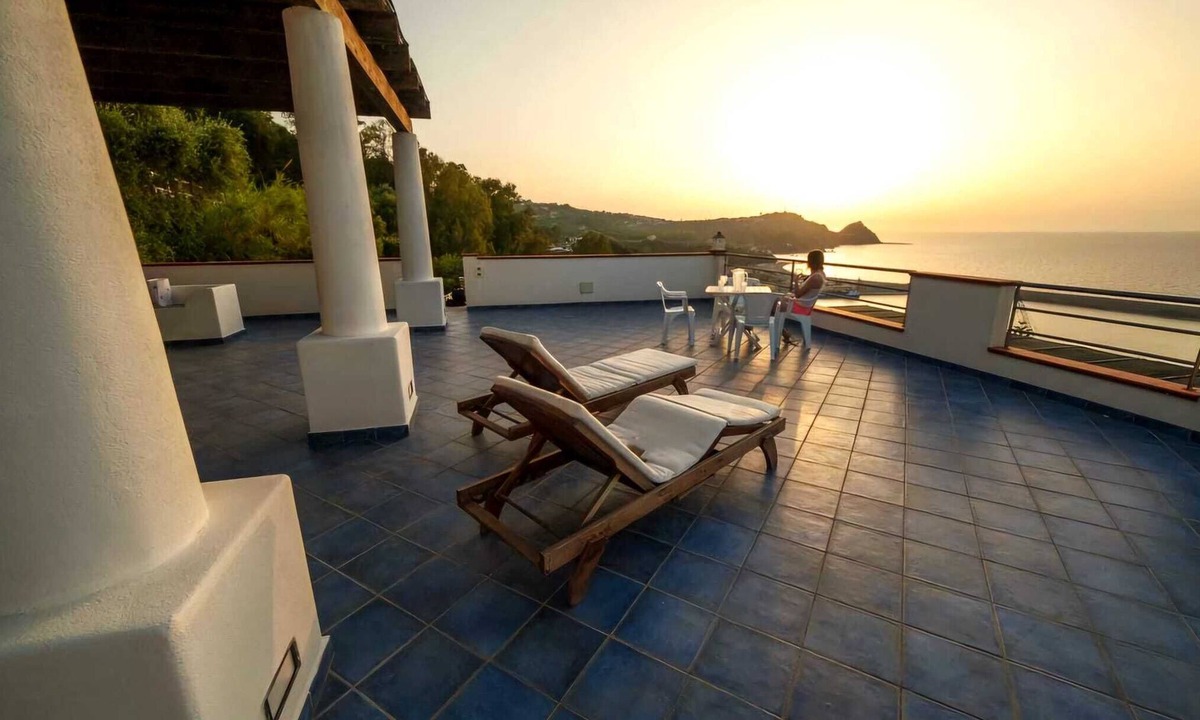 Capo d'Orlando Apartment | Apartment with the exclusive panoramic terrace overlooking the sea, harbor, Aeolian Islands