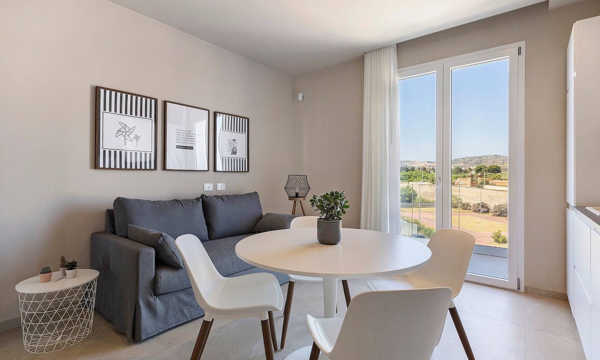 Santa Flavia Apartment | 'Bora' Apartment with Balcony, Wi-Fi and Air Conditioning