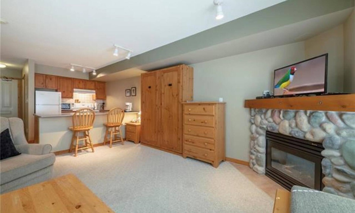 Silver Star Mountain Condo | Cozy Creekside condo on the trails with views - pet friendly too!