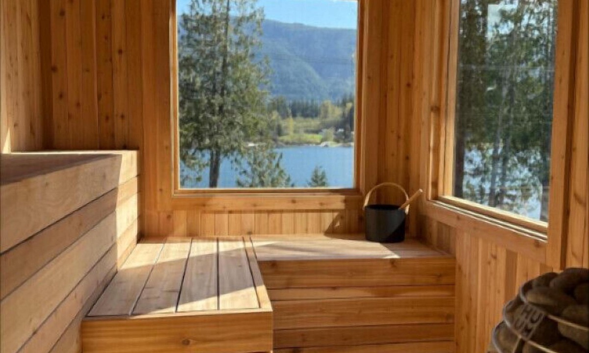 Youbou House | Lakefront Retreat with a Sauna, Hot Tub & Private Beach Access