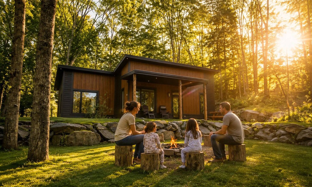 Cheneville House | Modern Riverfront Spa firepit 8 min Lac Simon