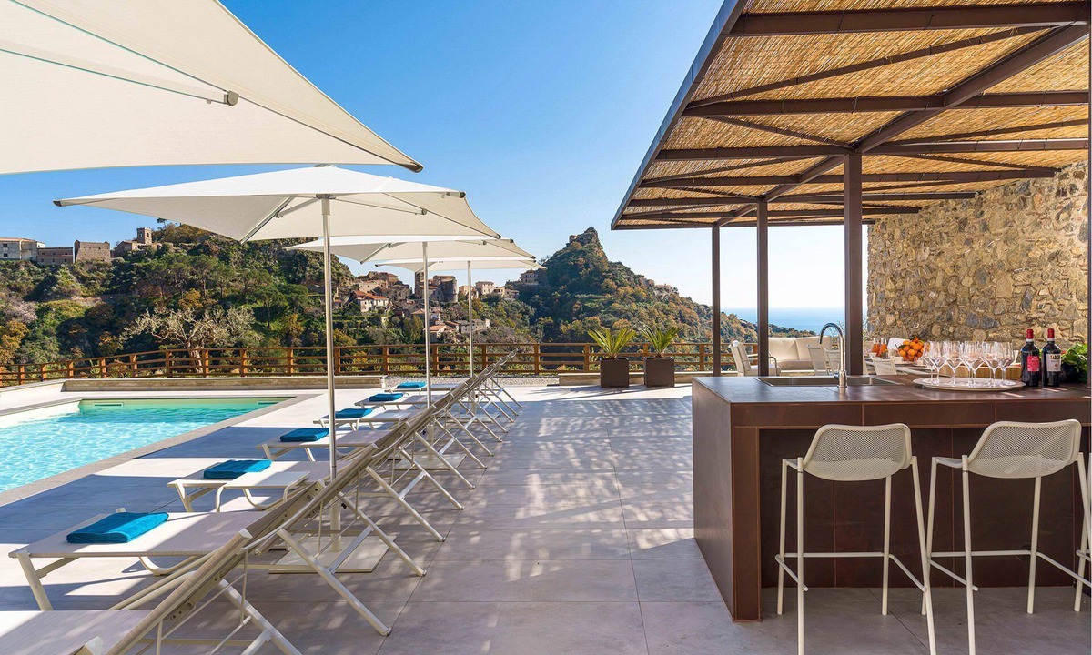 Savoca Villa | My Rental Homes - Villa Zafferano with swimming pool, terrace and sea view.