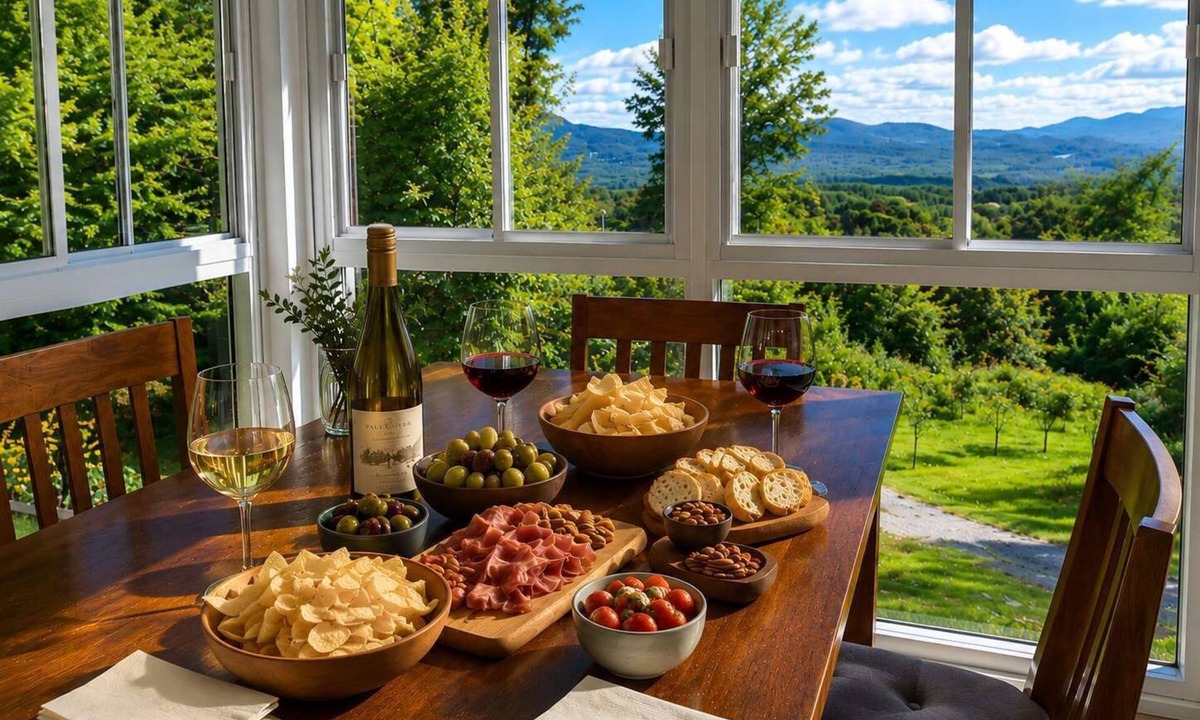 Potton House | Panoramic mountain view - L'Horizon doré - 12 acre