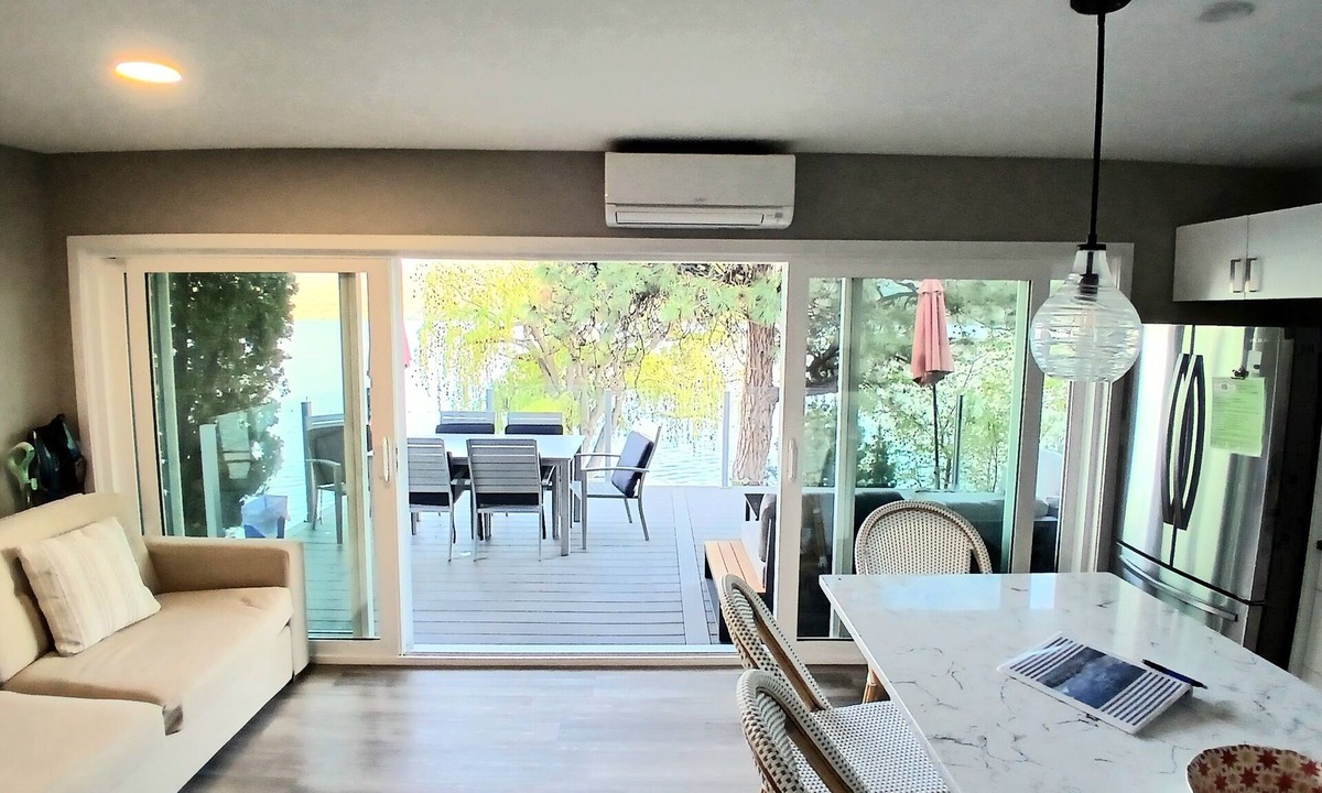 Central Okanagan Cabin | Seclusion Bay Resort 14. Lux Lake Beachfront End Cabin sleeps 8 on Okanagan Lake