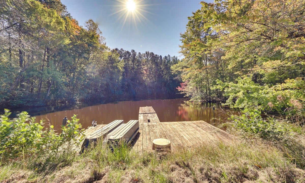 Nash County House | Spring Hope Getaway: Fish, Hike, Relax!