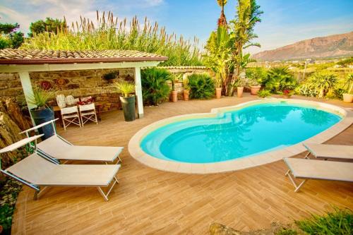 Trappeto Villa | Villa Dorotea con piscina