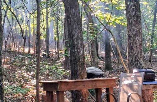 Lancaster RV Rental | A crackling campfire, a creek & deer outside your tent & we have a nature trail!