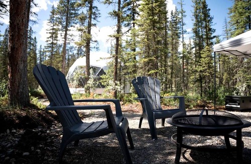 Calgary RV Rental | Alberta's Riverside Oasis: Unwind in Comfort at Our Nature-Infused Dome