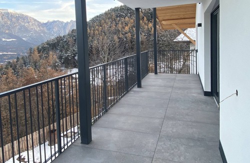 Longomoso Apartment | Apartment "Alpenglow Aura" with Mountain View, Private Terrace & Wi-Fi