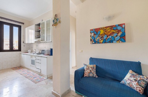 Trappeto Apartment | Apartment 'Makari' with Sea View and Wi-Fi