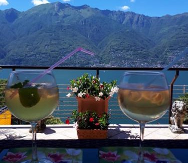 Pino Lago Maggiore Apartment | Apartment with Panoramic Lake View & Terrace in Pino, Lago Maggiore - Casa Roccia No 7