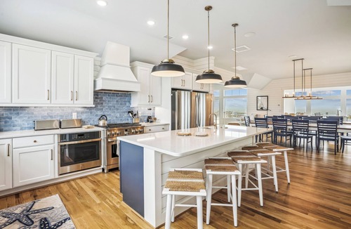 Pine Island House | Basnight - Beautiful New Construction Oceanfront Home with Elevator, Theater, Gameroom and Ocean Views!