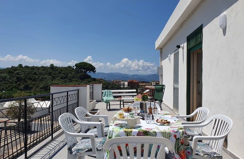 Castroreale Terme Apartment | Beautiful apartment for 8 guests with WIFI, A/C, TV and terrace