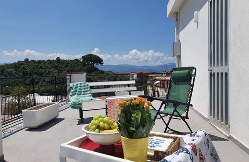 Castroreale Terme Apartment | Beautiful apartment for 8 guests with WIFI, A/C, TV and terrace