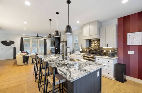 Southern Pines House | Bourbon & Bubbles with Speakeasy & Hot Tub in Downtown Southern Pines!