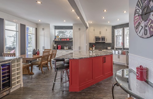 Silver Star Mountain House | Brand new modern duplex with garage, BBQ, hot tub, media room, foosball table