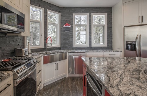 Silver Star Mountain House | Brand new modern duplex with garage, BBQ, hot tub, media room, foosball table