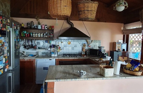 Pollina Villa | Casale Paradiso Art and Sea. Semi-detached stone villa with swimming pool-sea view