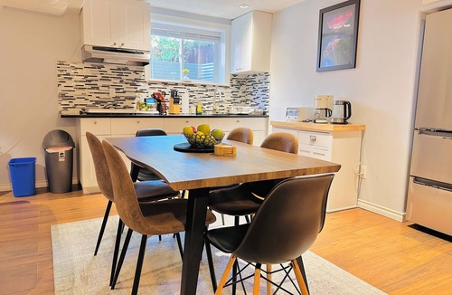 Varsity Apartment | Central Cozy Stay- near C-train, office space, quiet, 2BR, sleeps 6
