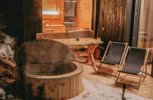 Anterselva House | Chalet with sauna and hot tub with view