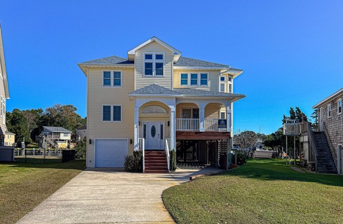 Colington Harbour House | Charming 4BR waterfront home with Private Hot Tub