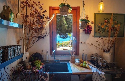 Cefalu House | Cottage with Aeolian Islands views near Cefalù