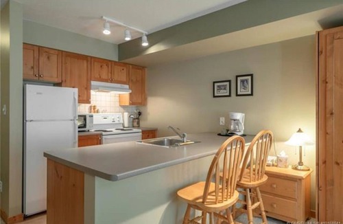 Silver Star Mountain Condo | Cozy Creekside condo on the trails with views - pet friendly too!