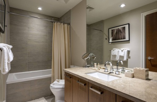 Whistler House | Fitzsimmons Walk Luxury 3 Level Townhome with Private Hot Tub and Media Room