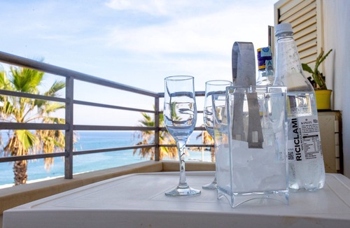 Capo d'Orlando Apartment | Holiday Apartment 'Solkira' close to the Beach with Sea View, Balcony & Wi-Fi