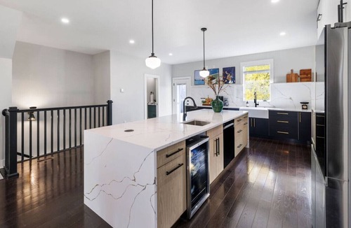 Lower Lawrenceville House | ★ HostWise Stays ★ Rooftop Deck, Garage, *Luxe* Mad Men Vibes