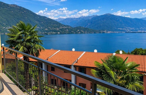 Pino Lago Maggiore Apartment | 2-room apartment with balcony and beautiful lake view