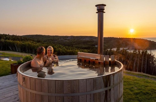 Inverness County House | Juniper - Luxury Cottage with Stunning Views, Private Hot Tub, Private Path to Beach