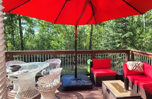 Division No. 7 Cabin | Lakefront Cabin Pet Friendly. fire pit, fire table, wood stove, 2 kayaks/CANOE