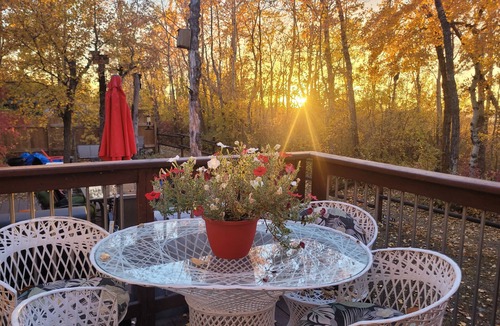 Division No. 7 Cabin | Lakefront Cabin Pet Friendly. fire pit, fire table, wood stove, 2 kayaks/CANOE