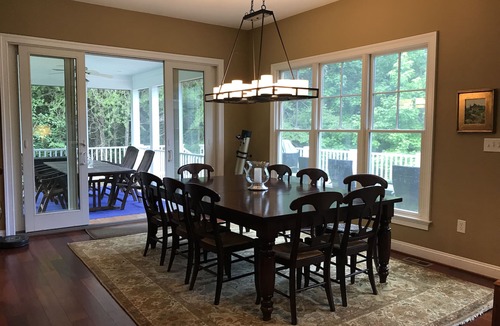 Bumpass House | Large Lux Waterfront Home on 9 Acres with Sandy Beach and Beautiful Sunsets