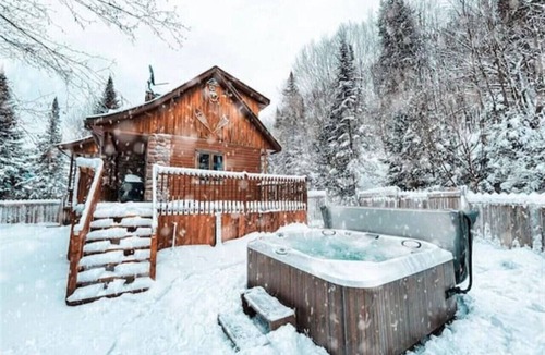 St-Adolphe-d'Howard Cottage | Le Bûcheron - Rustik cottage + private SPA & Lake