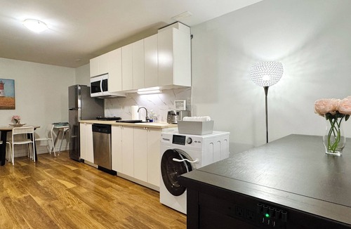 Halifax Apartment | Lovely King Basement Suite & Small Cinema & Fireplace