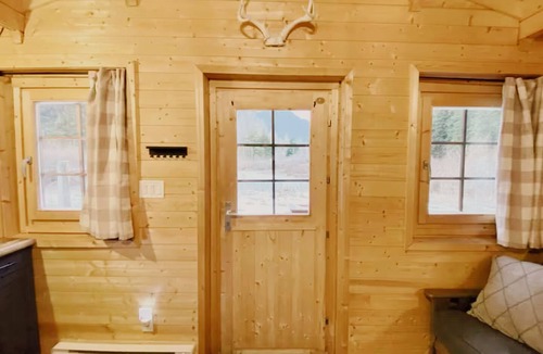 Eastern Hillsides Cabin | Mountain Getaway with Pond View and Fire Pit in Sunshine Valley. Pet friendly!