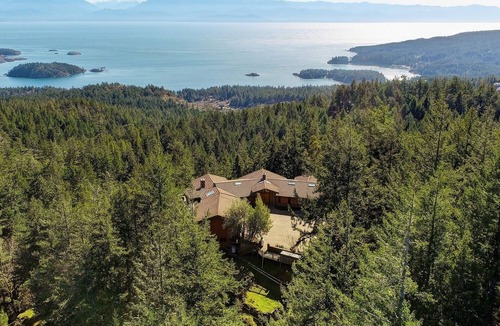 Sooke House | Ocean-view estate surrounded by trees, perched atop Mount Matheson. Sleeps 12!