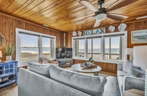 Surf City House | Oceanfront Charm Classic 1960s Cottage Screened Porch & Extra Suite