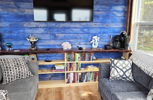 Clare Cottage | Oceanfront mini home, two decks, with spectacular views.