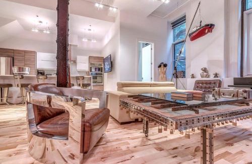 Old Montreal Apartment | Old Port Elegance and Designer Loft with PV Terrace