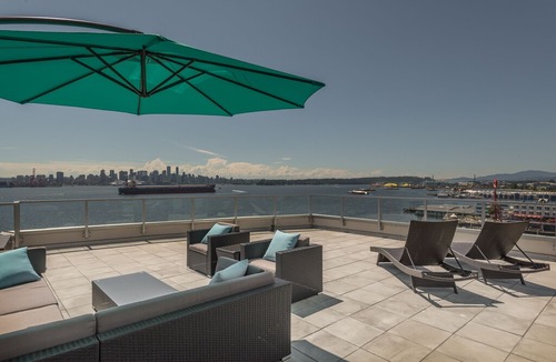 Lower Lonsdale Condo | Penthouse Waterfront North Vancouver 3 Bedroom with Views, 4000 sq ft Patio