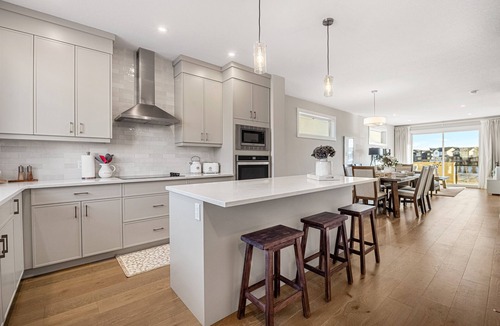 Northwest Calgary House | Pond View Home| 4BR 4BA|2 Kitchens|3 Living Rooms|Central A/C | Oversized Garage