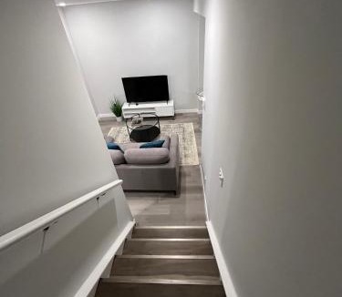 Southwest Calgary House | Private Chic Modern Suite with Kitchen near Spruce Meadows and LRT