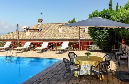 Monte Compatri Villa | Private Villa with WIFI, A/C, private pool, hot tub, TV, patio, pets allowed, panoramic view