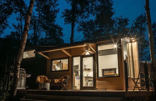 Central Alberta Other | Refuge Bay's Aqua Tiny Home - Luxury Off Grid Escape