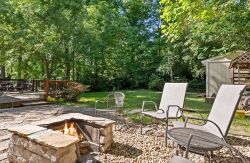Cary House | Relaxing Home w/Fire Pit, Porch & Fenced Yard