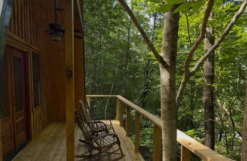 Welcome Cabin | Riverfront A-frame cabin in the woods - minutes from downtown Greenville